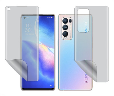 TELTREK Front and Back Screen Guard for OPPO RENO5 PRO PLUS 5G PDRT00 (Edge to Edge Full Screen Protector)(Pack of 1)