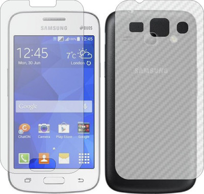 ZINGTEL Front and Back Screen Guard for SAMSUNG STAR ADVANCE G350E (Front Matte Finish & Back 3d Carbon Fiber)(Pack of 2)