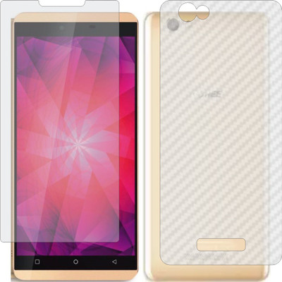 ZINGTEL Front and Back Screen Guard for GIONEE SPLUS (Front Matte Finish & Back 3d Carbon Fiber)(Pack of 2)