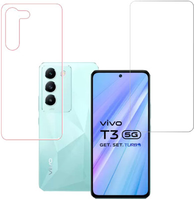 SPRITZEN Front and Back Screen Guard for Vivo T3 5G(Pack of 2)