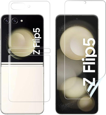 HOBBYTRONICS Front and Back Screen Guard for SAMSUNG Galaxy Z Flip5, SAMSUNG Galaxy Z Flip5 5G(Pack of 1)