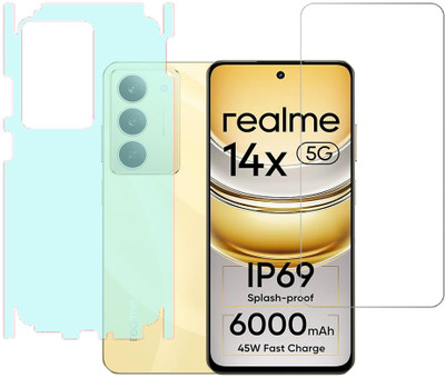 SPRITZEN Front and Back Screen Guard for Realme 14x 5G(Pack of 2)