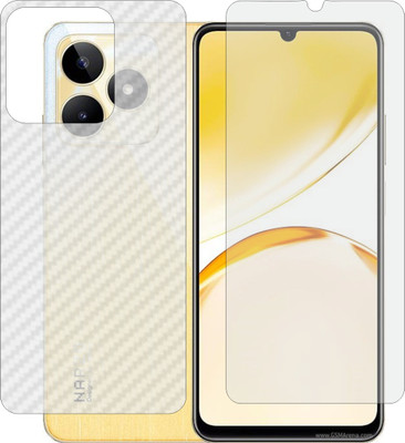 Mobling Front and Back Tempered Glass for Realme RMX3761(Pack of 2)