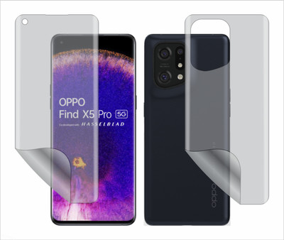 TELTREK Front and Back Screen Guard for OPPO FIND X5 (Edge to Edge Full Screen Protector)(Pack of 1)