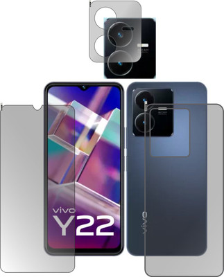 chakoor Front and Back Screen Guard for Vivo Y22(Pack of 2)
