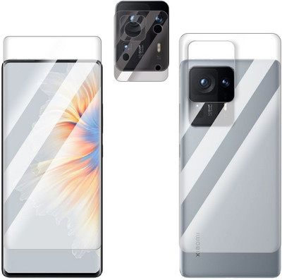 FCS Front and Back Screen Guard for Xiaomi Mix 4 Front+Back+Camera (Glossy)(Pack of 3)