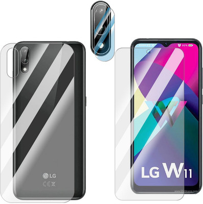 FCS Front and Back Screen Guard for LG W11 Front+Back+Camera (Glossy)(Pack of 3)