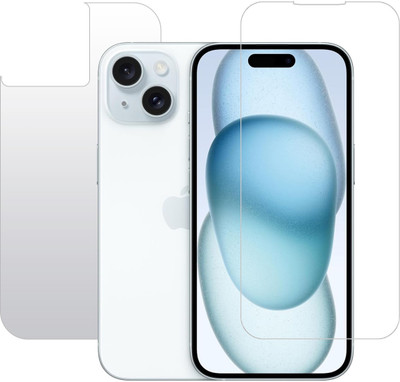 KMPERED Front and Back Tempered Glass for iPhone 15 Plus(Pack of 2)