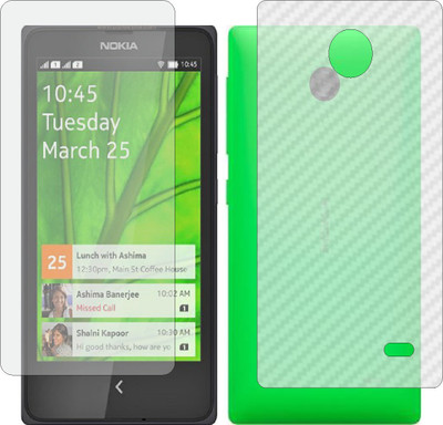 Mobling Front and Back Tempered Glass for Nokia XPlus(Pack of 2)