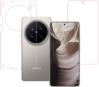 SPRITZEN Front and Back Screen Guard for Vivo X200 Pro 5G, Front Clear Back Clear(Pack of 2)