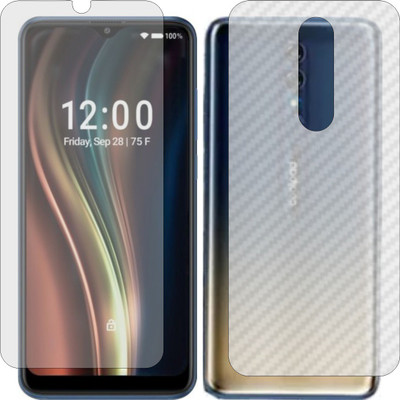 ZINGTEL Front and Back Screen Guard for COOLPAD LEGACY 5G (Front Matte Finish & Back 3d Carbon Fiber)(Pack of 2)