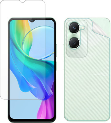 Vatsin Front and Back Screen Guard for iQOO Z9 Lite 5G, iQOO Z9 Lite 5G [Back Carbon Fiber](Pack of 2)