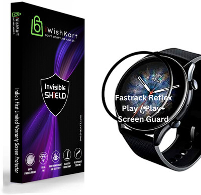 iWishKart Front and Back Screen Guard for Fastrack Reflex Play 38074AP01, Reflex Play Plus / +, 3D Curved Original Premium Screen Guard Protector (PMMA)| Edge to Edge Protection | NOT GLASS(Pack of 1)