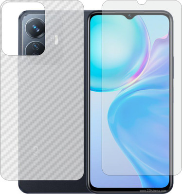 Mobling Front and Back Tempered Glass for VIVO Y77 E T1 5G(Pack of 2)