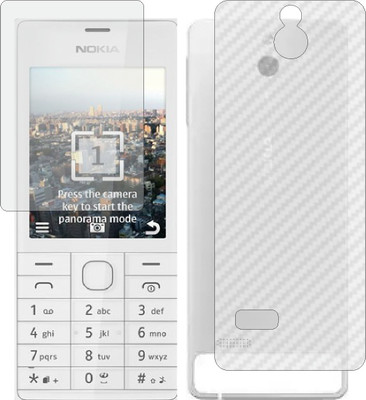 ZINGTEL Front and Back Screen Guard for NOKIA 515 DUAL SIM (Front Matte Finish & Back 3d Carbon Fiber)(Pack of 2)