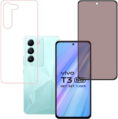 SPRITZEN Front and Back Screen Guard for Vivo T3 5G(Pack of 2)