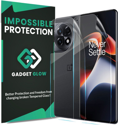 Gadget Glow Front and Back Screen Guard for OnePlus 11R 5G, 1+ 11R 5G, 4 Layer Unbreakable Membrane with Easy Installation(Pack of 1)