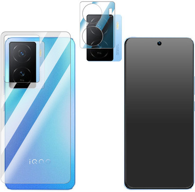 FCS Front and Back Screen Guard for vivo iQOO Z7 Front+Back+Camera (Matte)(Pack of 3)