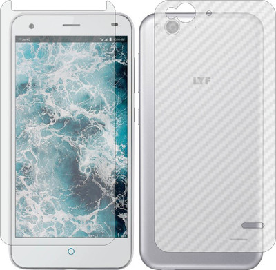 Mobling Front and Back Tempered Glass for LYF WATER 3(Pack of 2)