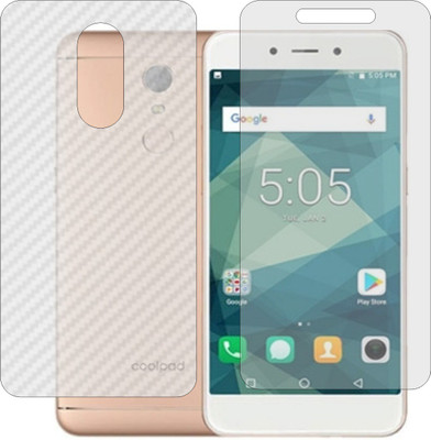 MOBART Front and Back Screen Guard for COOLPAD E2 (Front Matte Finish & Back 3d Carbon Fiber)(Pack of 2)