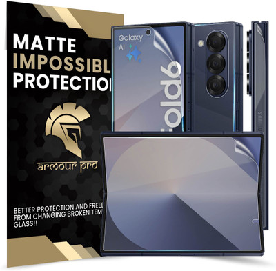 ArmourPro Front and Back Screen Guard for Samsung ZFold 6 5G, Samsung Galaxy ZFold 6 5G, Samsung Z Fold6, 4 Layer Unbreakable Membrane with Easy Installation(Pack of 1)