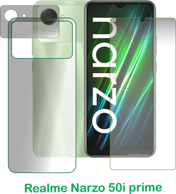 chakoor Front and Back Screen Guard for Realme Narzo 50i Prime(Pack of 3)