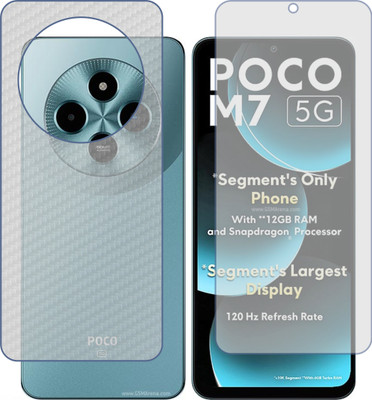 TELTREK Front and Back Screen Guard for Xiaomi Poco M7 5G(Pack of 2)