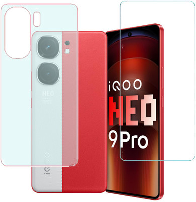 KARTRAY Front and Back Screen Guard for iQOO Neo 9 Pro 5G(Pack of 2)