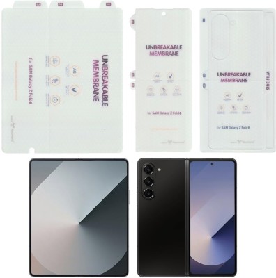 TouchTrove Front and Back Screen Guard for Samsung Galaxy Z Fold 6 5G Matte Protective Unbreakable Membrane TPU Screen Protector - 3 Parts(Pack of 1)