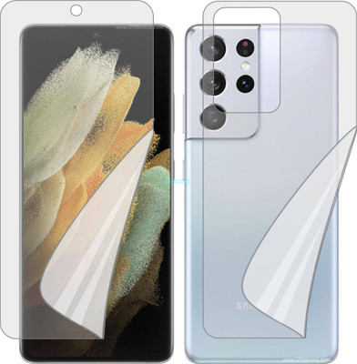 ZINGTEL Front and Back Screen Guard for SAMSUNG GALAXY S21 ULTRA 5G (Edge To Edge TPU Covers Curved Edges)(Pack of 2)