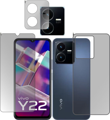 chakoor Front and Back Screen Guard for Vivo Y22(Pack of 2)
