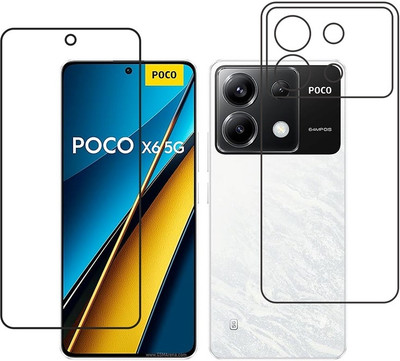 DVTECH Front and Back Screen Guard for 9H Xiaomi Poco X6(Pack of 1)