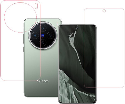SPRITZEN Front and Back Screen Guard for Vivo X200 5G, Front Clear Back Clear(Pack of 2)