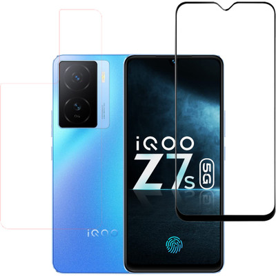 KARTRAY Front and Back Screen Guard for iQOO Z7s 5G(Pack of 2)