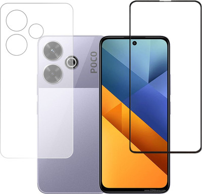 KANCHA Front and Back Screen Guard for Poco M6 4G, M6 4G, Xiaomi Poco M6 4G, MI Poco M6 4G(Pack of 2)