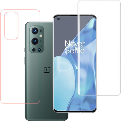 KARTRAY Front and Back Screen Guard for OnePlus 9 Pro, UV Glass(Pack of 2)