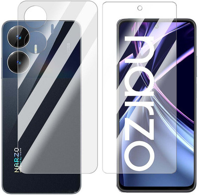 Enlinea Front and Back Screen Guard for Realme Narzo N55 Front+Back (Glossy)(Pack of 2)