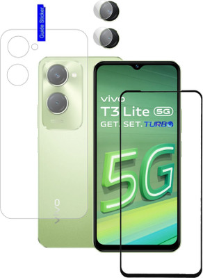 Olonga Front and Back Screen Guard for vivo T3 Lite 5G, T3 Lite 5G, Vivo T3 LIte, T3 lite, VivoT3 lite(Pack of 2)