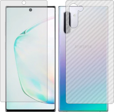 Mobling Front and Back Tempered Glass for SAMSUNG NOTE 10 5G(Pack of 2)