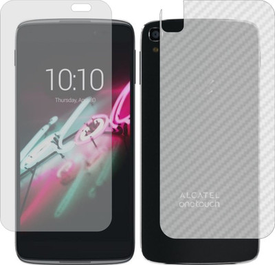 ZINGTEL Front and Back Screen Guard for ALCATEL IDOL 3C (Front Matte Finish & Back 3d Carbon Fiber)(Pack of 2)