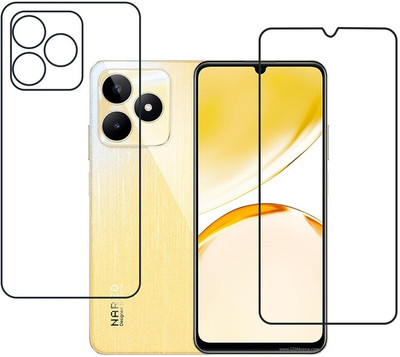 DVTECH Front and Back Screen Guard for TPU Realme Narzo N53(Pack of 1)