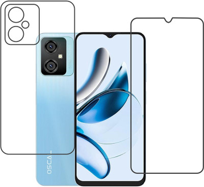 DVTECH Front and Back Screen Guard for TPU Blackview Oscal Tiger 10(Pack of 1)