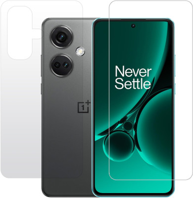 KMPERED Front and Back Tempered Glass for Oneplus Nord CE 3(Pack of 2)