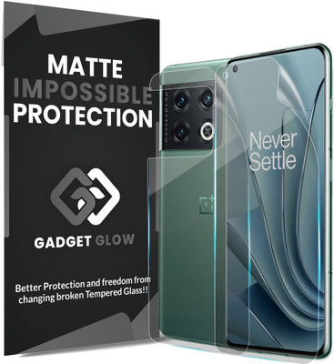 Gadget Glow Front and Back Screen Guard for OnePlus 10 Pro 5G, 1+ 10 Pro 5G, 4 Layer Unbreakable Membrane with Easy Installation(Pack of 1)