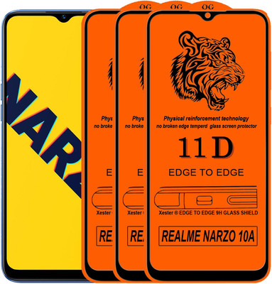 EXISITERS Front and Back Screen Guard for Realme Narzo 10A(Pack of 3)