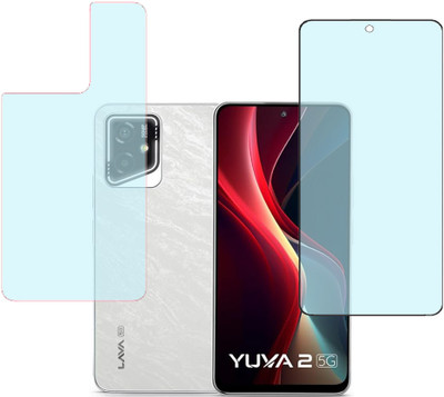 KARTRAY Front and Back Screen Guard for Lava Yuva 2 5G(Pack of 2)