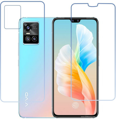 DVTECH Front and Back Screen Guard for 9H Crystal Clear Front And Carbon Fiber BackVivo S10(Pack of 1)
