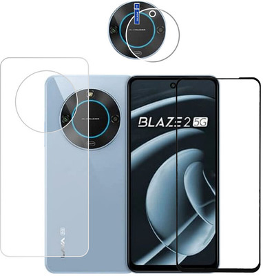 Olonga Front and Back Screen Guard for LAVA BLAZE 2 5G (BLACK)(Pack of 1)