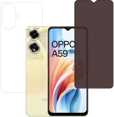 KARTRAY Front and Back Screen Guard for Oppo A59 5G(Pack of 2)