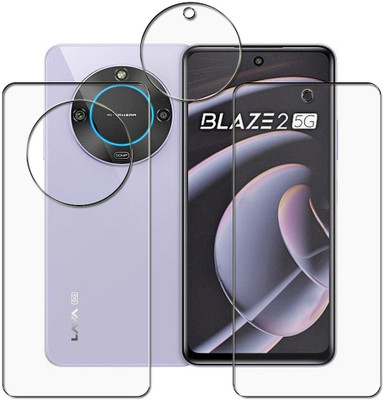 tombik Front and Back Screen Guard for XzW226-Lava Blaze 2 5G(Pack of 2)